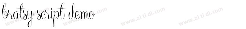 bratsy script demo字体转换